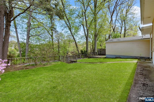 98 Roosevelt Blvd, Oakland, NJ 07436 - view of yard with a fenced backyard