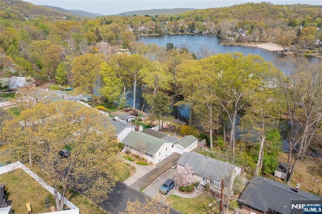 98 Roosevelt Blvd, Oakland, NJ 07436 - birds eye view of property featuring a water view and a wooded view