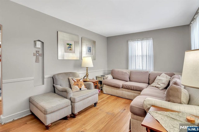 living room featuring wood finished floors