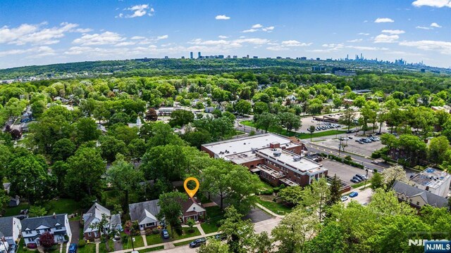 bird's eye view of a skyline view