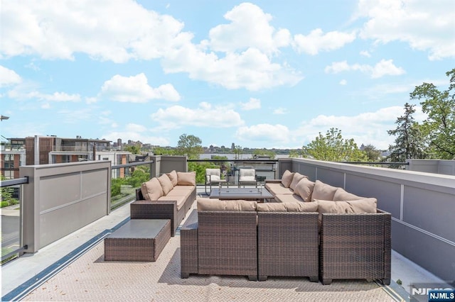 746 Undercliff Unit A, Edgewater, NJ 07020 - view of patio featuring outdoor lounge area
