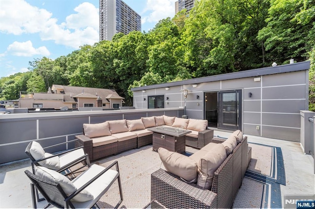 746B Undercliff Unit B, Edgewater, NJ 07020 - view of patio featuring an outdoor hangout area