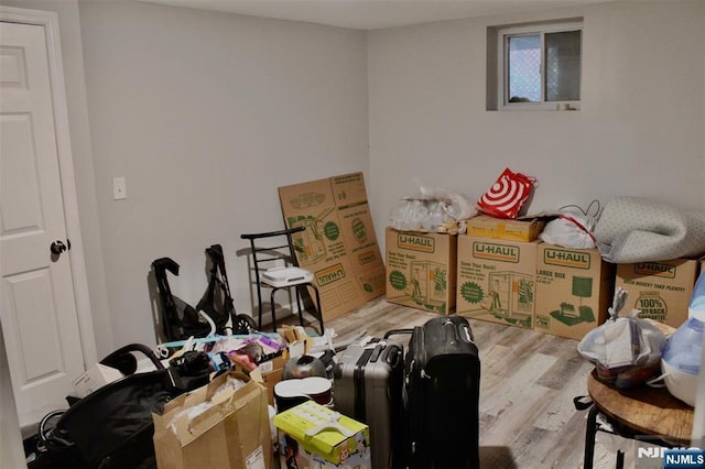 misc room with wood finished floors