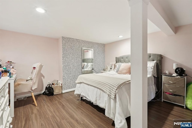 785 Ridgewood Rd, Twp Of Washington, NJ 07676 - bedroom with wood finished floors and recessed lighting