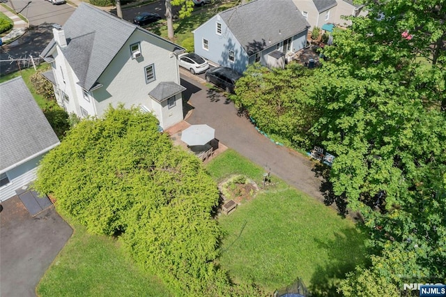 aerial view of residential area