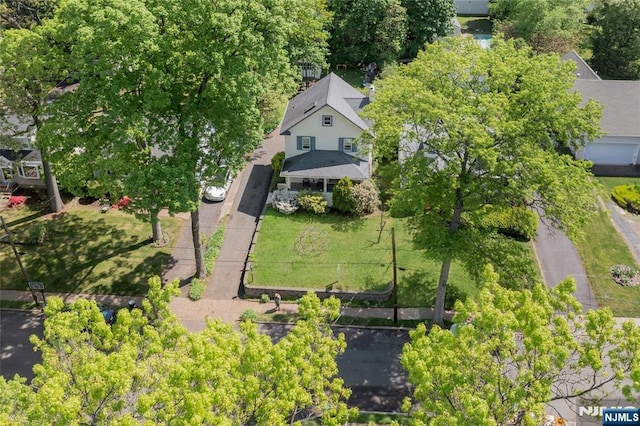 view from above of property