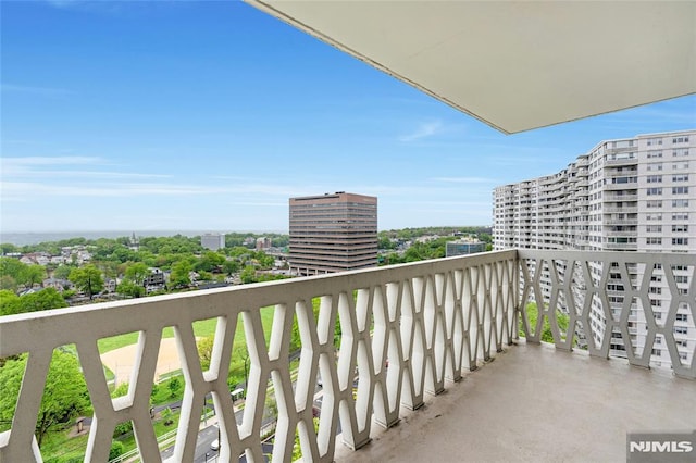view of balcony