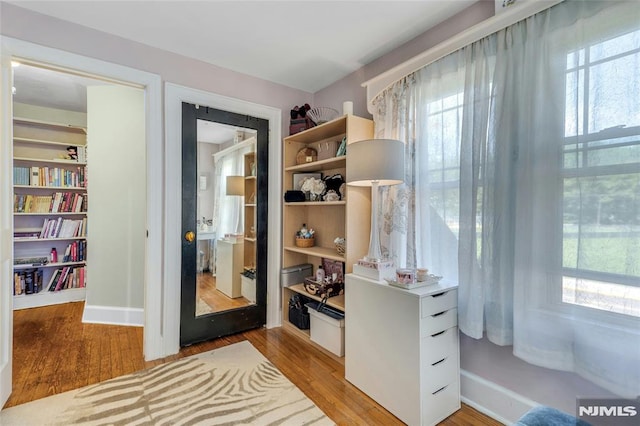 400 Prospect Ave, Oradell, NJ 07649 - home office with wood finished floors and baseboards