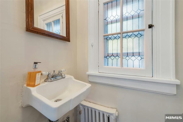 400 Prospect Ave, Oradell, NJ 07649 - bathroom with radiator and a sink