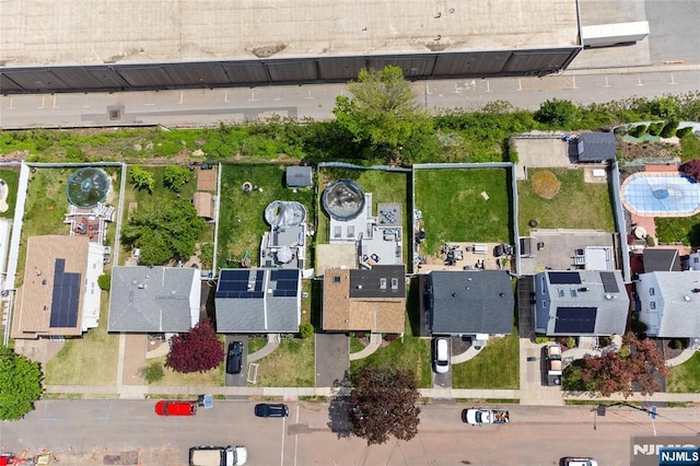 bird's eye view featuring a residential view