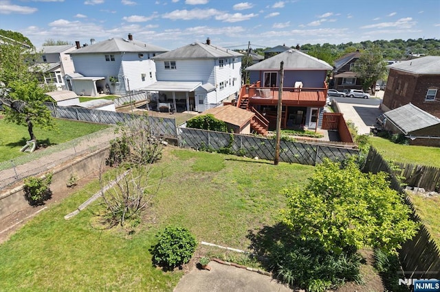 aerial view of residential area
