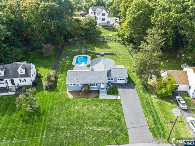view from above of property