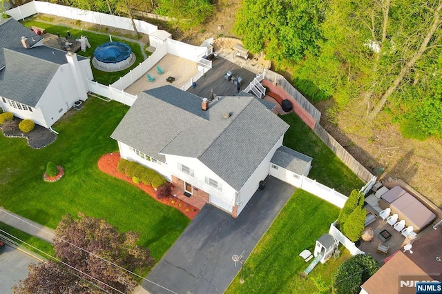 birds eye view of property