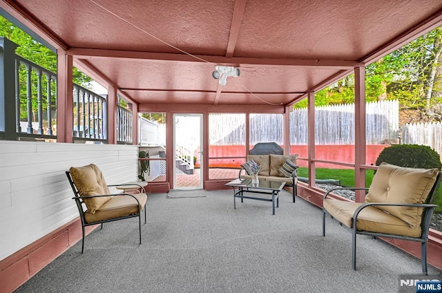 view of sunroom / solarium