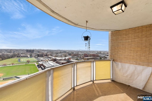 view of balcony
