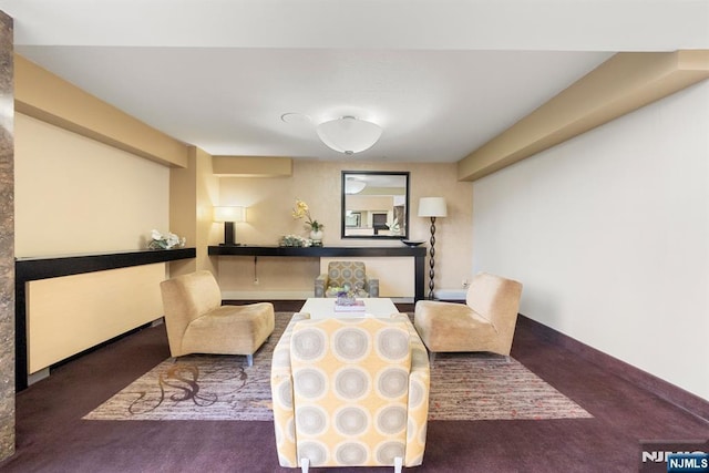 dining area featuring carpet