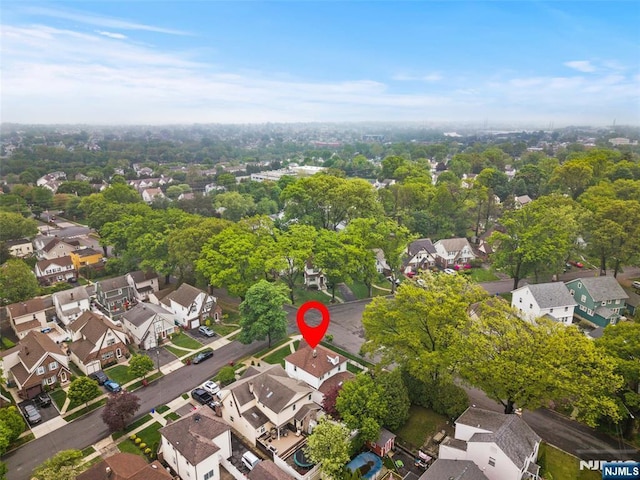 aerial perspective of suburban area