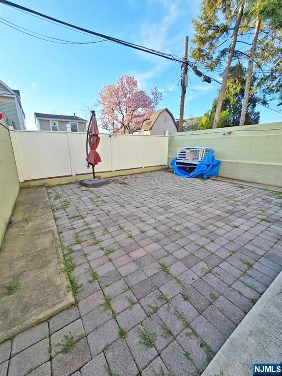 view of patio / terrace with a fenced backyard