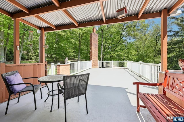 20 Old Farm Rd, Caldwell, NJ 07006 - view of patio / terrace featuring view of scattered trees