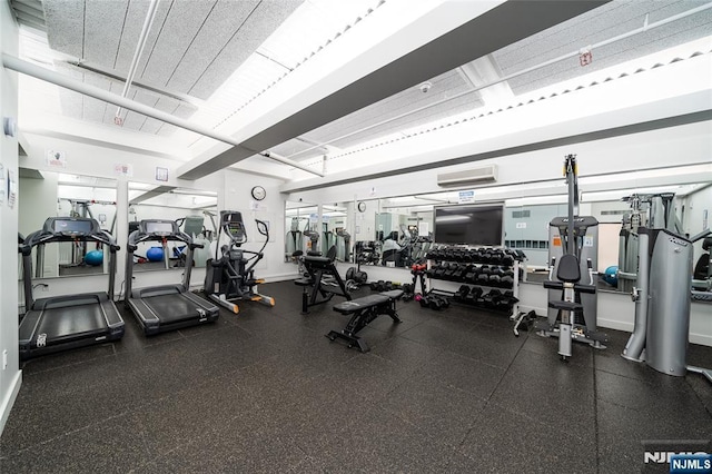 250 Gorge Unit 23A, Cliffside Park, NJ 07010 - view of workout area