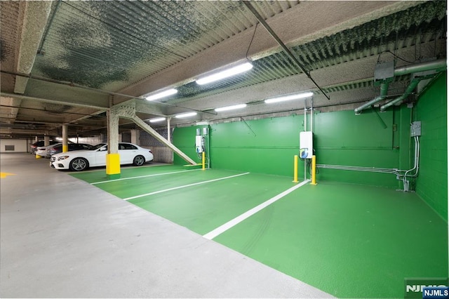 250 Gorge Unit 23A, Cliffside Park, NJ 07010 - parking deck featuring water heater
