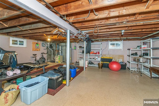 view of basement