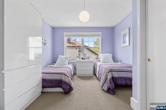 bedroom with carpet floors