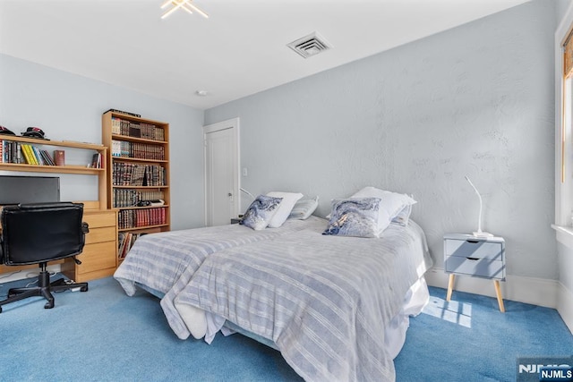 bedroom with carpet floors