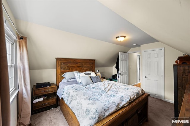 186 10th Ave, Hawthorne, NJ 07506 - carpeted bedroom with lofted ceiling and baseboards