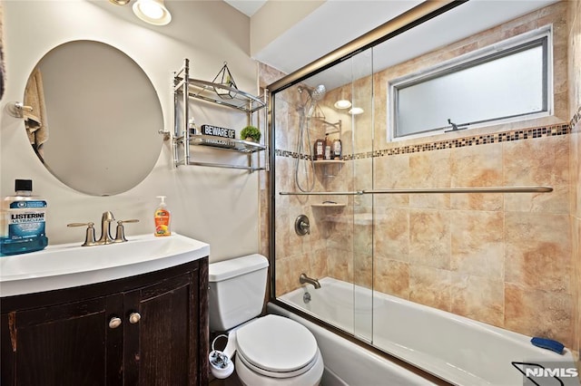 186 10th Ave, Hawthorne, NJ 07506 - full bathroom featuring toilet, vanity, and enclosed tub / shower combo