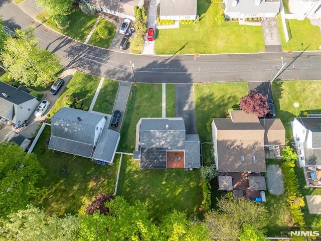 aerial view of residential area