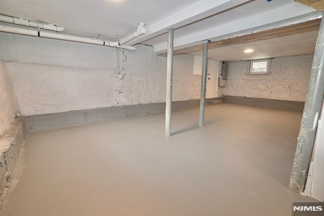 view of basement