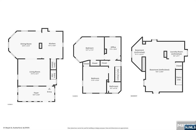 51 Maple St, Rutherford, NJ 07070 - property floor plan
