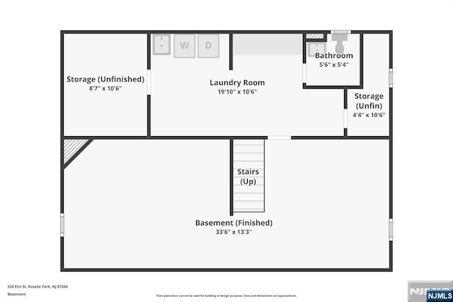 520 Elm St, Roselle Park, NJ 07204 - floor plan / room layout