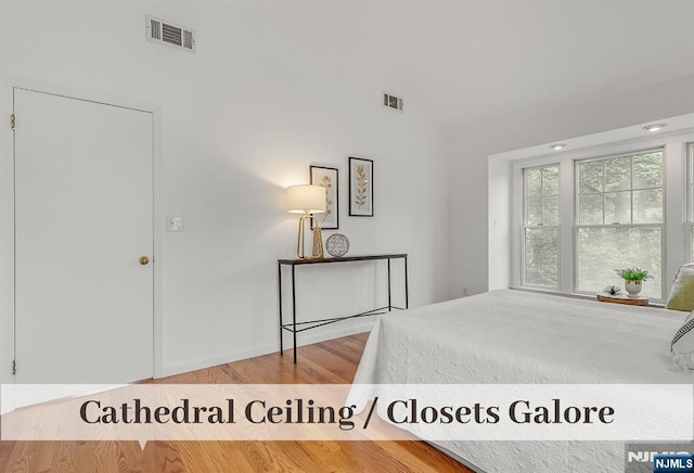 370 Chesterfield St, Ridgewood, NJ 07450 - bedroom featuring wood finished floors and vaulted ceiling