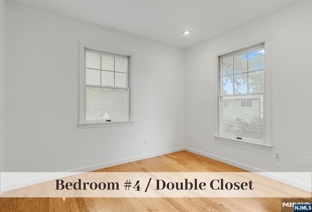 370 Chesterfield St, Ridgewood, NJ 07450 - unfurnished room with baseboards, wood finished floors, and recessed lighting