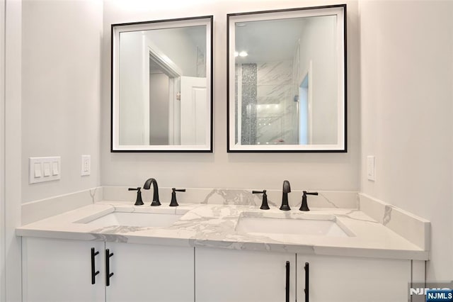 full bath with double vanity