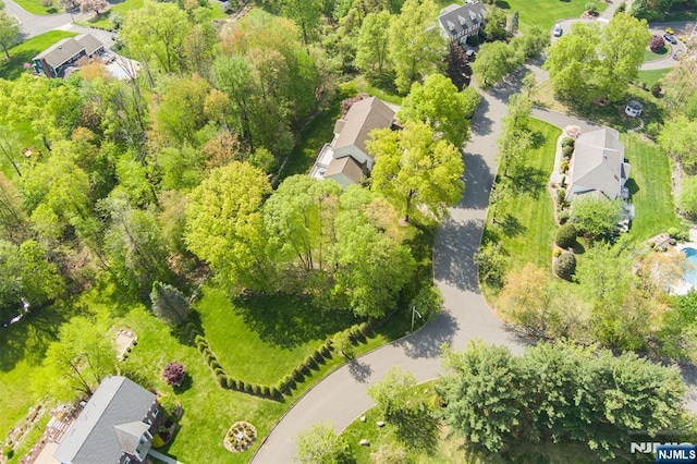 aerial view of residential area