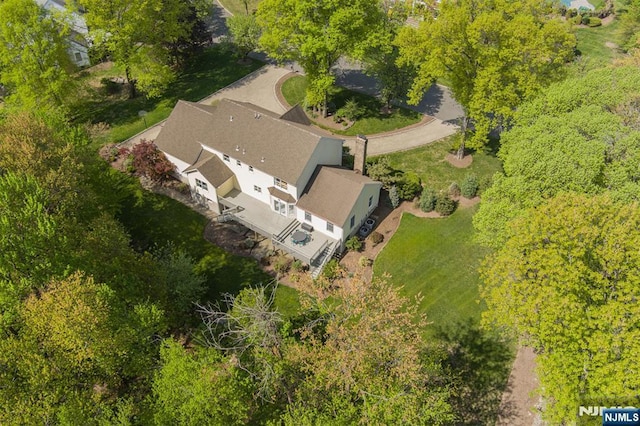view from above of property