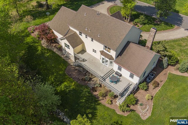 aerial view of property and surrounding area