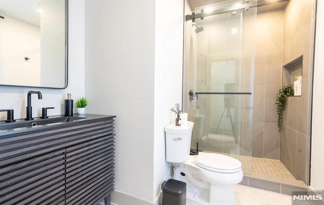 6115 Kennedy Blvd, West New York, NJ 07093 - bathroom with a sink, toilet, and a stall shower