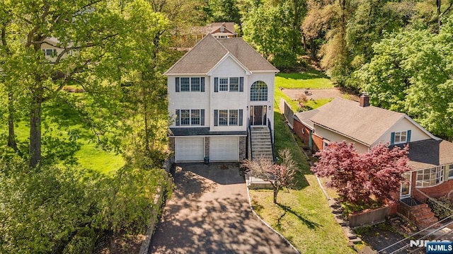 91 Mountain Blvd, Watchung, NJ 07069 - view from above of property with a heavily wooded area