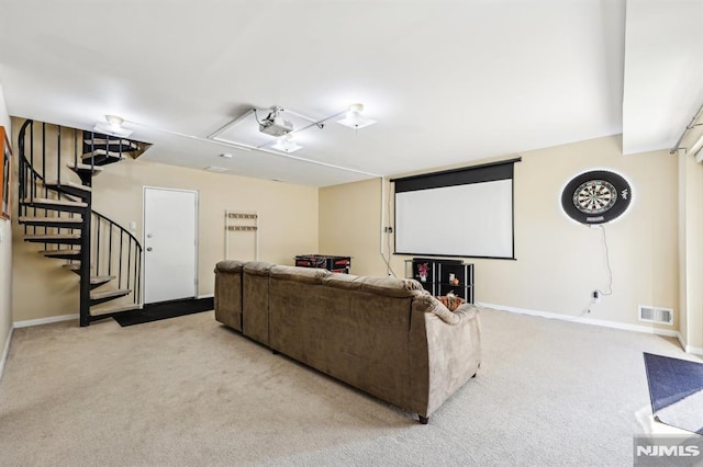 825 Riverside Unit 204, Lyndhurst, NJ 07071 - cinema room with carpet flooring and baseboards