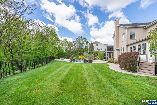 39 Crown View Ct, Sparta, NJ 07871 - view of yard with a patio area