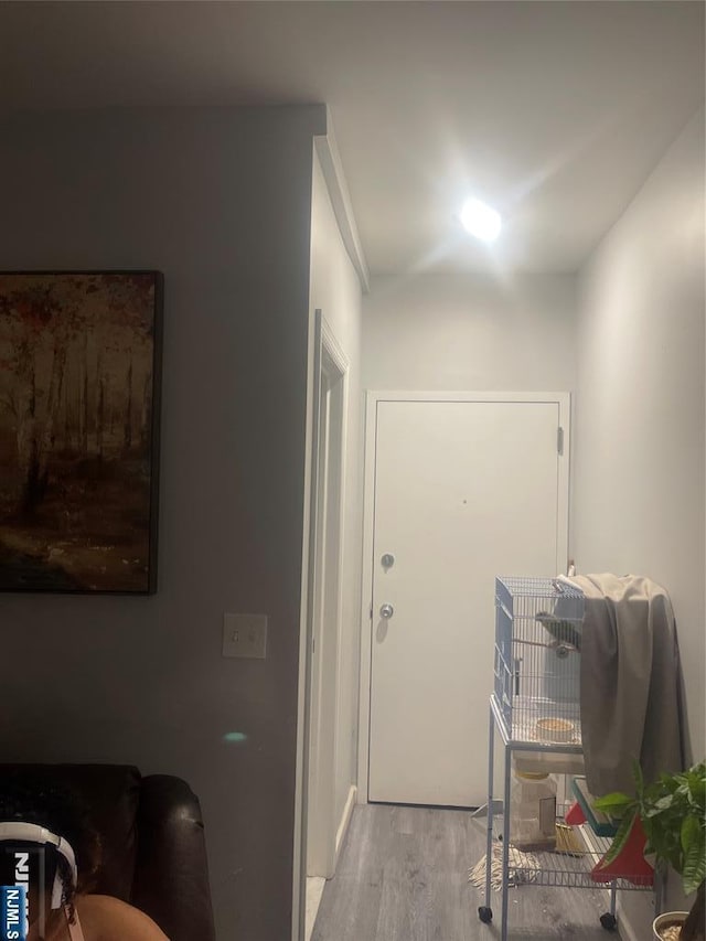 154 Butler St, Paterson, NJ 07524 - doorway with wood finished floors