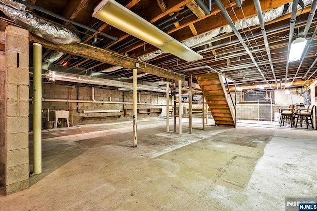 11 Deer Meadow Rd, Warwick, NY 10990 - unfinished below grade area featuring stairway