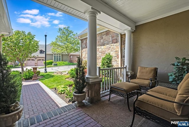 75 Windsor Ln, Ramsey, NJ 07446 - view of patio with a porch