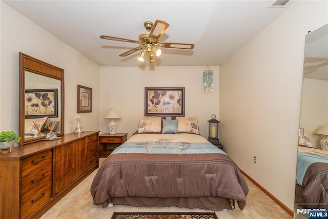 bedroom with carpet floors