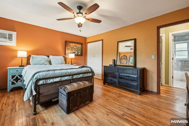 11 Beech Ct, Ringwood, NJ 07456 - bedroom featuring light wood finished floors, ceiling fan, and baseboards