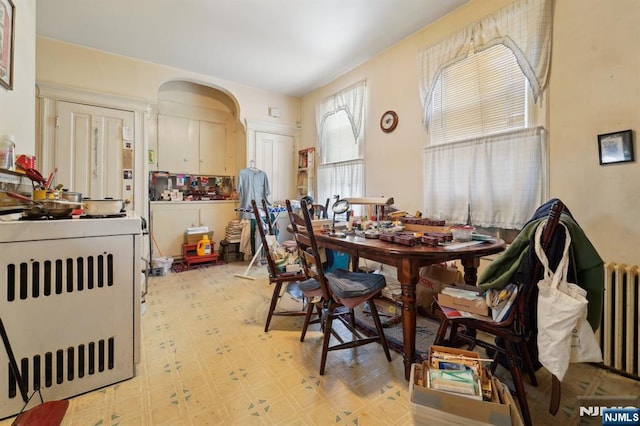 136 Shippen St, Weehawken, NJ 07086 - dining space featuring light floors
